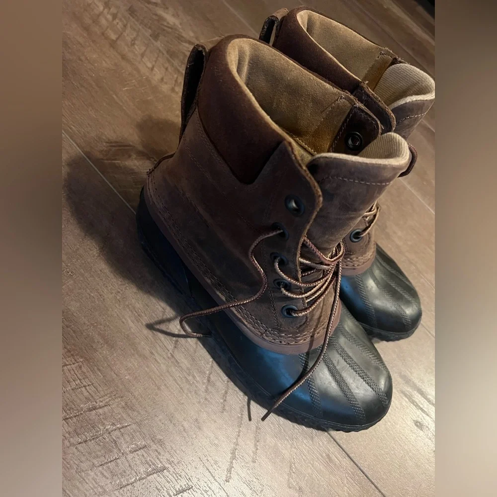 Sorel mens Cheyanne II brown waterproof insulated lace duck boot